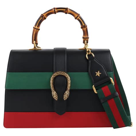 gucci black bag with red and green strap|red gucci marmont bag.